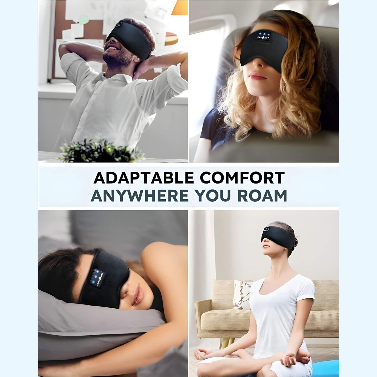 Wireless Sleep Mask with Built-in Headphones