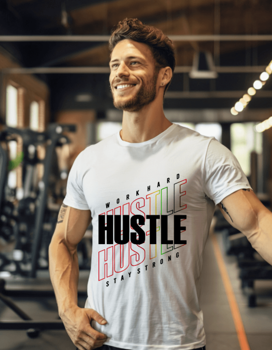 Hustle - Stay Strong - Motivational Unisex T-Shirt