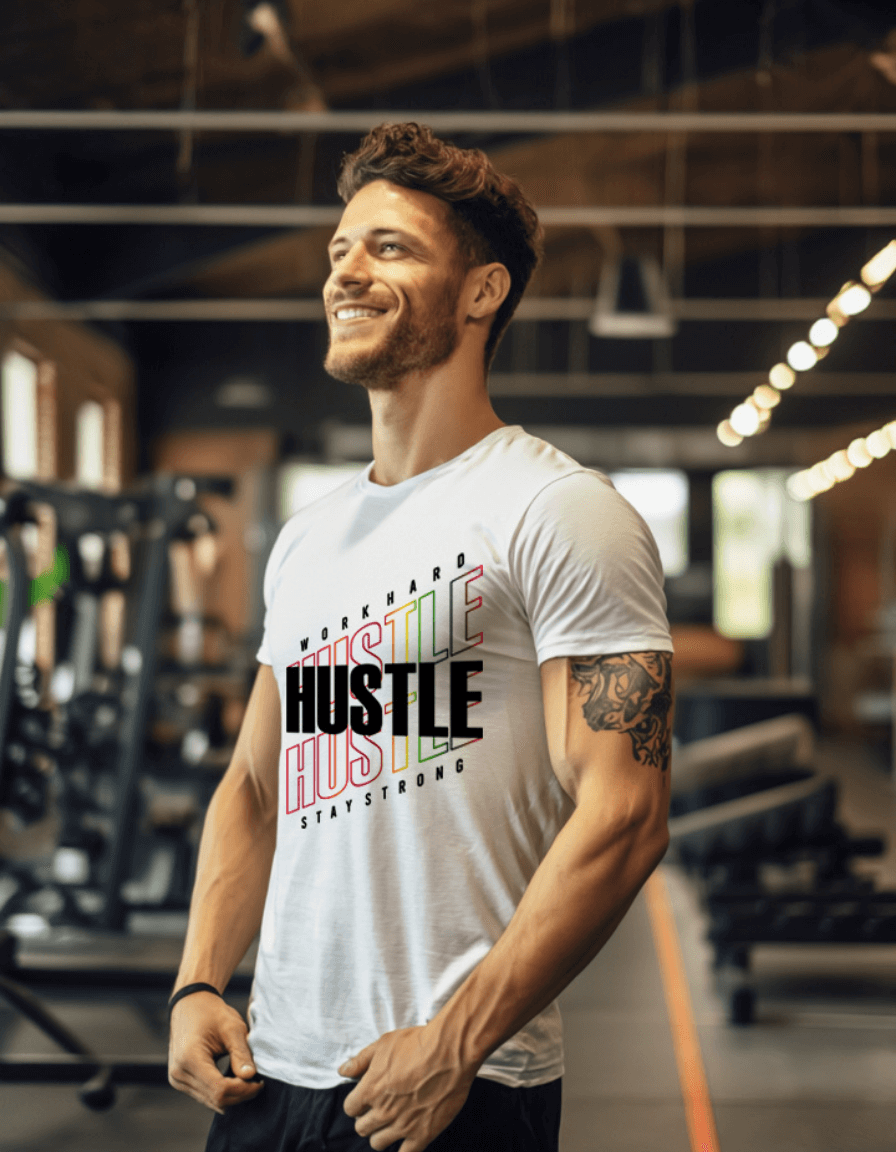 Hustle - Stay Strong - Motivational Unisex T-Shirt