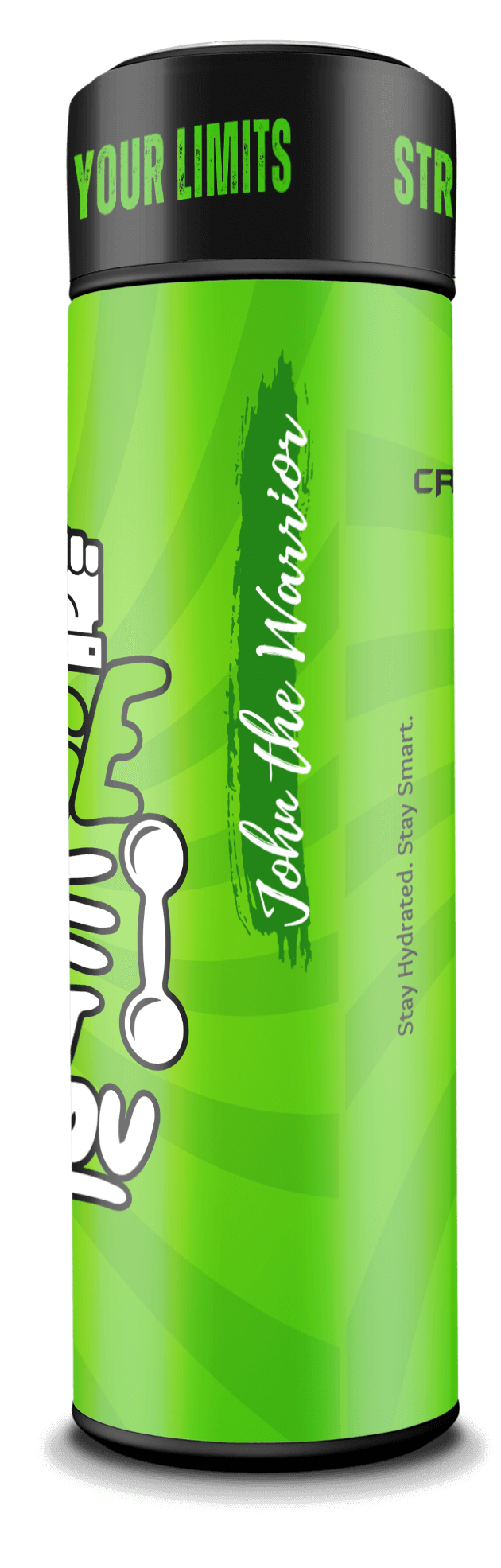 Challenge & Change - Smart Insulated Stainless Steel Motivational Bottle with Temperature Display