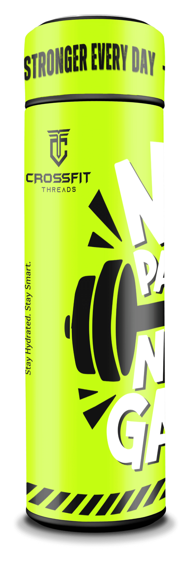 No Pain No Gain v2 - Smart Insulated Stainless Steel Motivational Bottle with Temperature Display