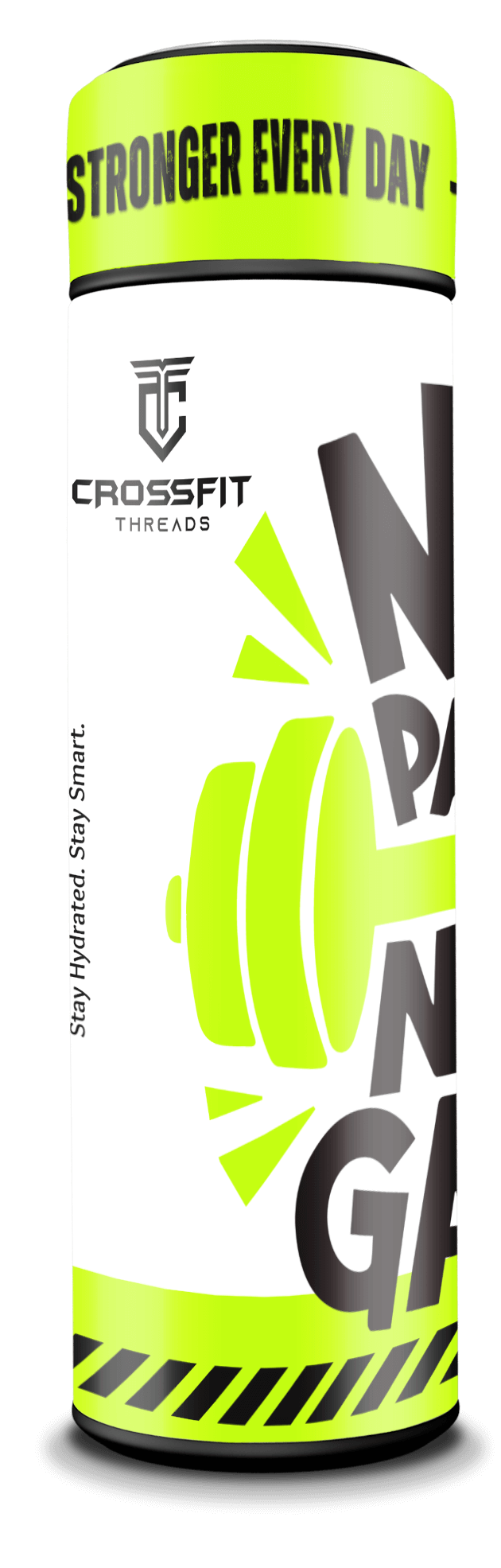 No Pain No Gain - Smart Insulated Stainless Steel Motivational Bottle with Temperature Display