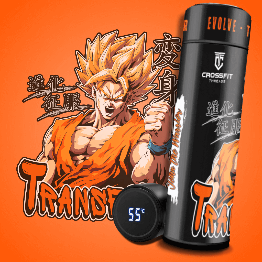 Evolve Transform - Smart Insulated Stainless Steel Motivational Bottle with Temperature Display & Powerful Graphics