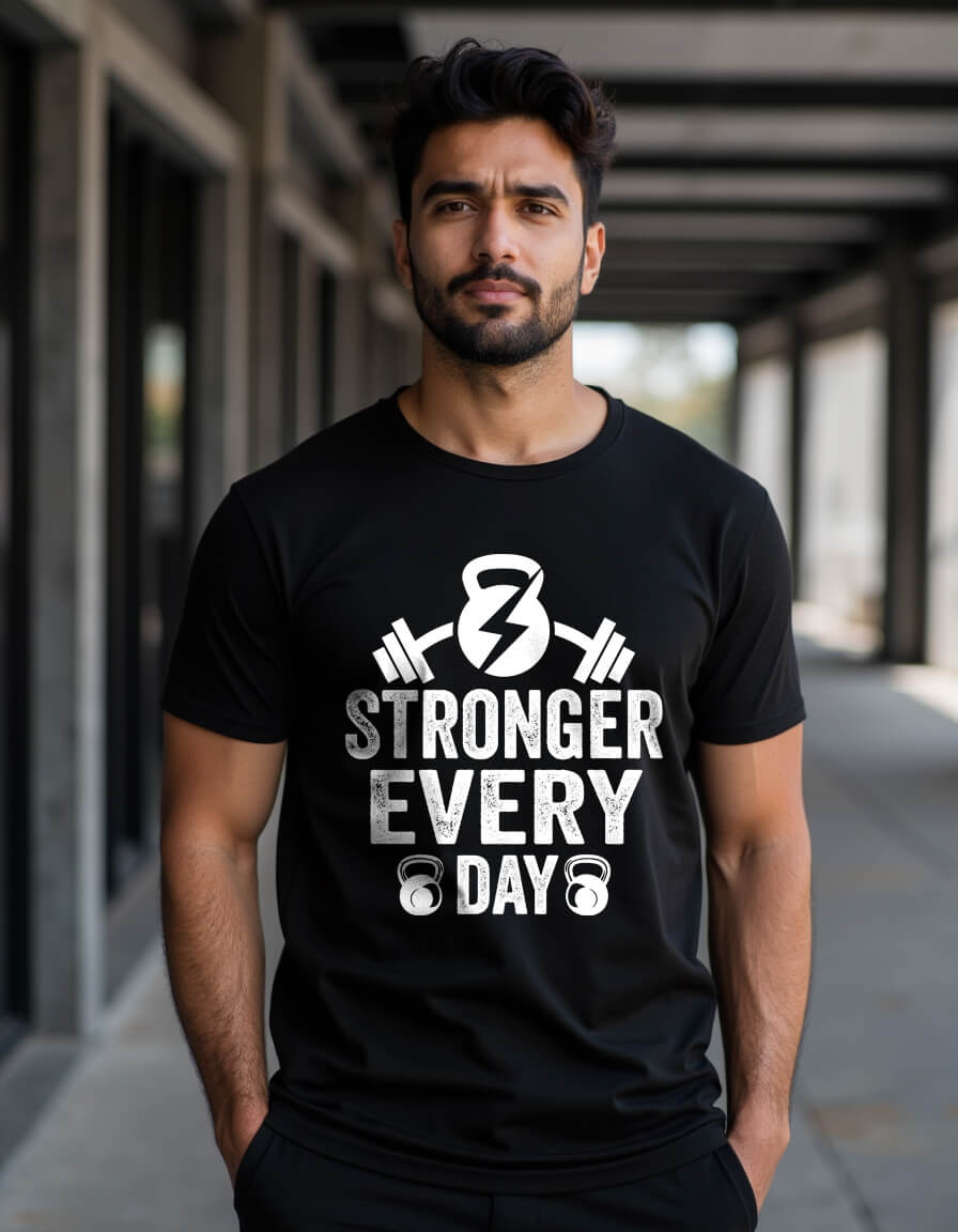 Stronger Every Day - GYM Motivational Unisex T-Shirt