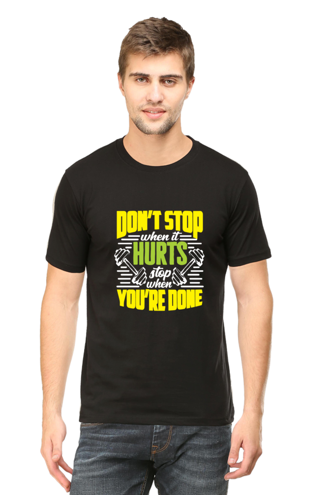 Keep Going Until You're Done - Motivational Workout Unisex Tee