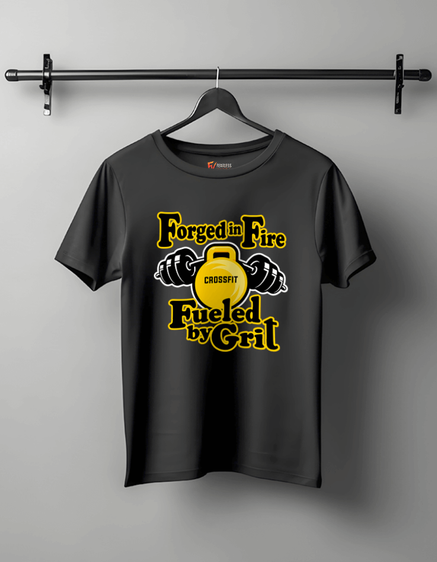 Forged in Fire - Motivational Unisex Cotton T-Shirt