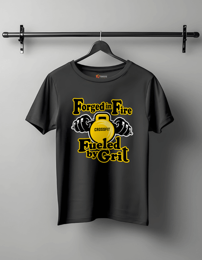 Forged in Fire - Motivational Unisex Cotton T-Shirt