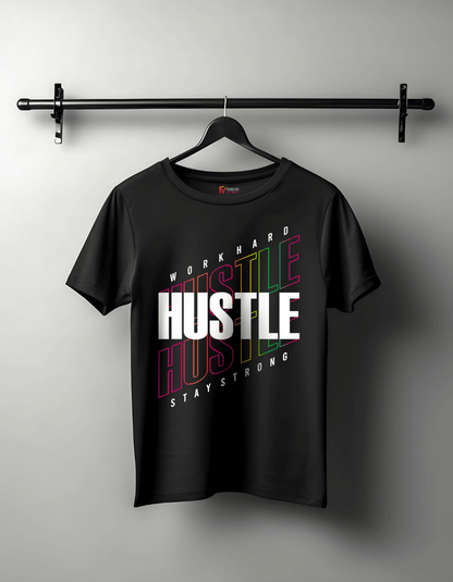 Hustle - Stay Strong - Motivational Unisex T-Shirt