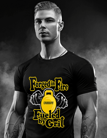 Forged in Fire - Motivational Unisex Cotton T-Shirt