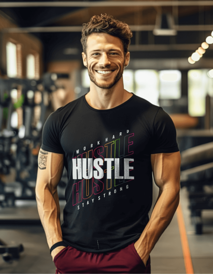 Hustle - Stay Strong - Motivational Unisex T-Shirt