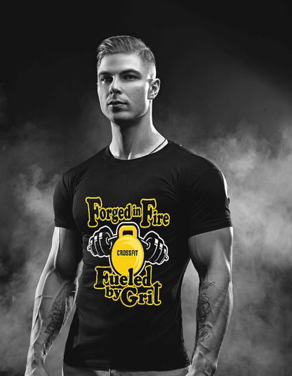 Forged in Fire - Motivational Unisex Cotton T-Shirt