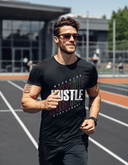 Hustle - Stay Strong - Motivational Unisex T-Shirt