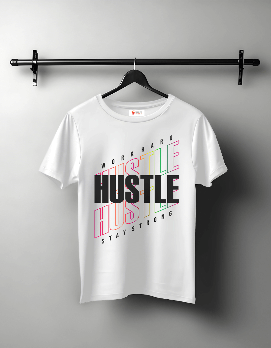 Hustle - Stay Strong - Motivational Unisex T-Shirt