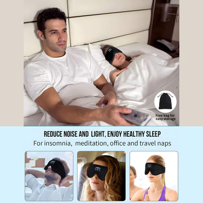 Wireless Sleep Mask with Built-in Headphones