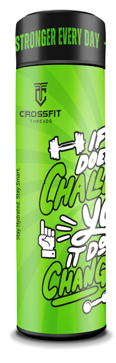 Challenge & Change - Smart Insulated Stainless Steel Motivational Bottle with Temperature Display