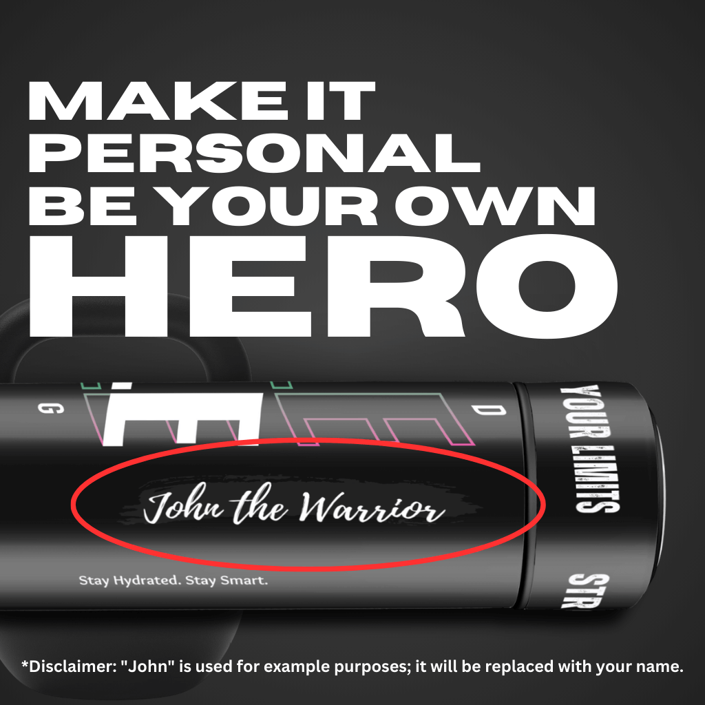 Hustle Hard - Smart Insulated Stainless Steel Motivational Bottle with Temperature Display