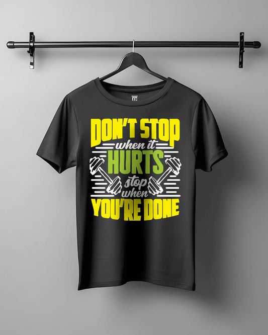 Keep Going Until You're Done - Motivational Workout Unisex Tee