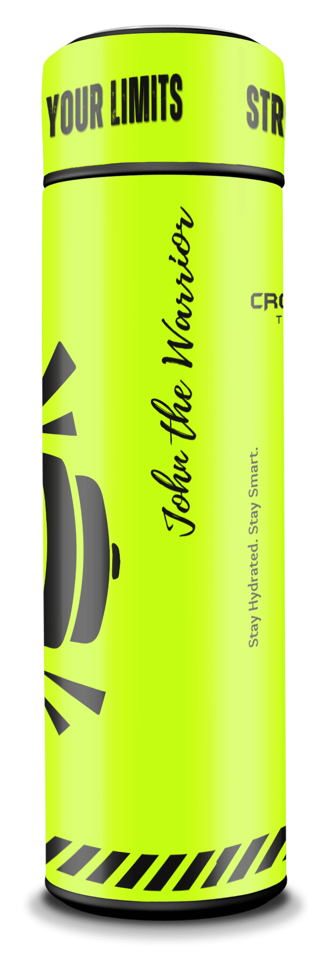 No Pain No Gain v2 - Smart Insulated Stainless Steel Motivational Bottle with Temperature Display