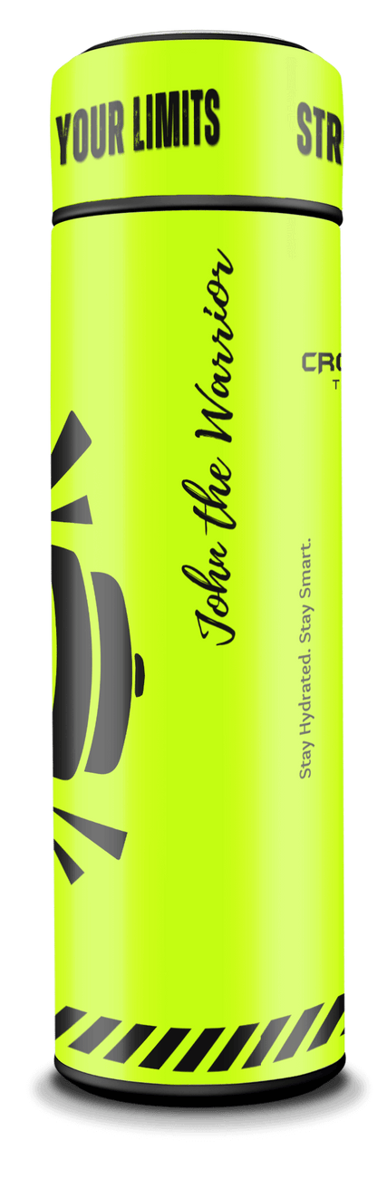 No Pain No Gain v2 - Smart Insulated Stainless Steel Motivational Bottle with Temperature Display