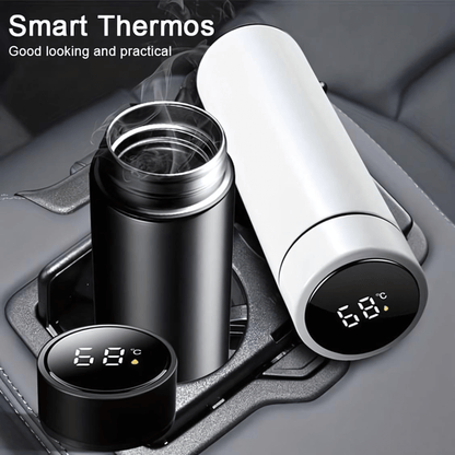 Smart Insulated Stainless Steel Motivational Bottle with Temperature Display & Gorilla Graphics