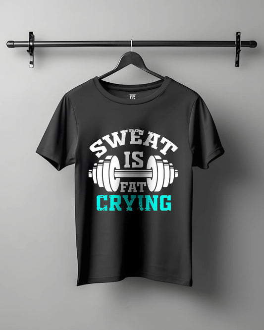 Sweat Is Just Fat Crying - Motivational Unisex T-Shirt