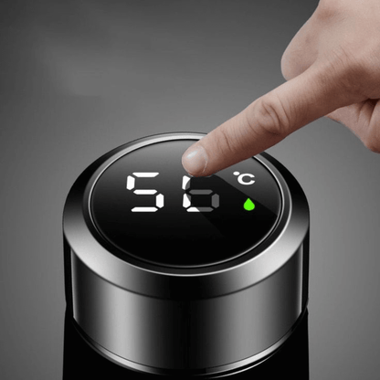 Challenge & Change - Smart Insulated Stainless Steel Motivational Bottle with Temperature Display