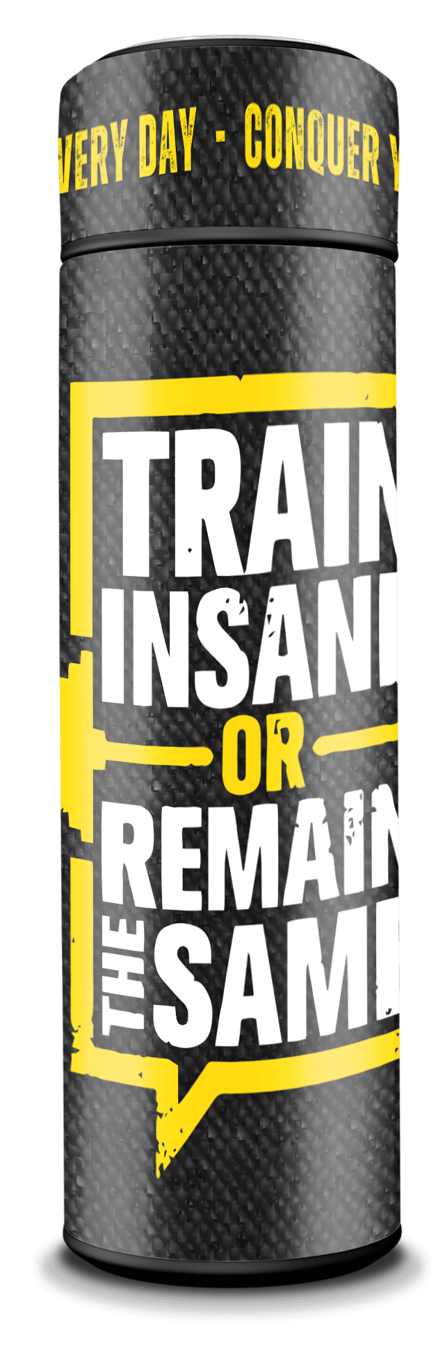 Train Insane - Smart Insulated Stainless Steel Motivational Bottle with Temperature Display