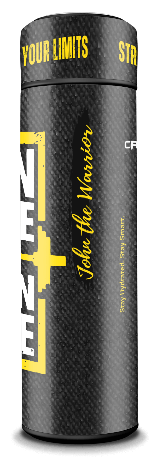 Train Insane - Smart Insulated Stainless Steel Motivational Bottle with Temperature Display