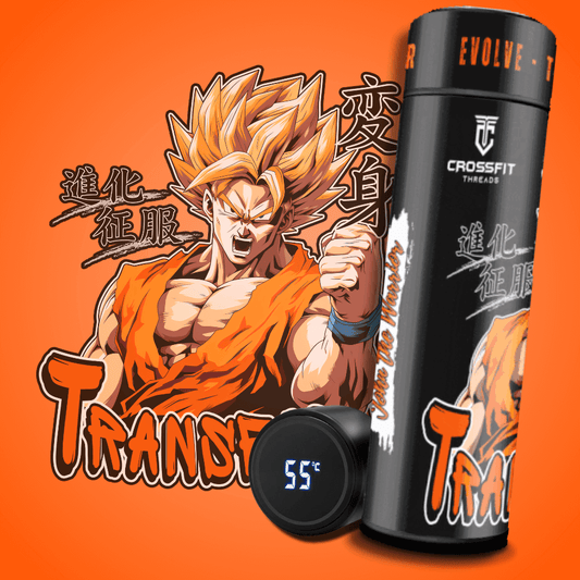 Evolve Transform - Smart Insulated Stainless Steel Motivational Bottle with Temperature Display & Powerful Graphics